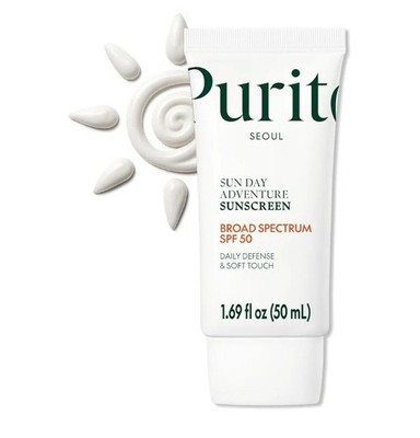 Purito SEOUL-Sun Day Adventure Sunscreen Broad Spectrum SPF50-1.69oz.NEW. NO BOX