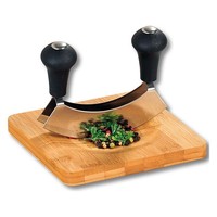 Kesper 50646 KräUterbrett Bambus Fsc+Messer, Natur