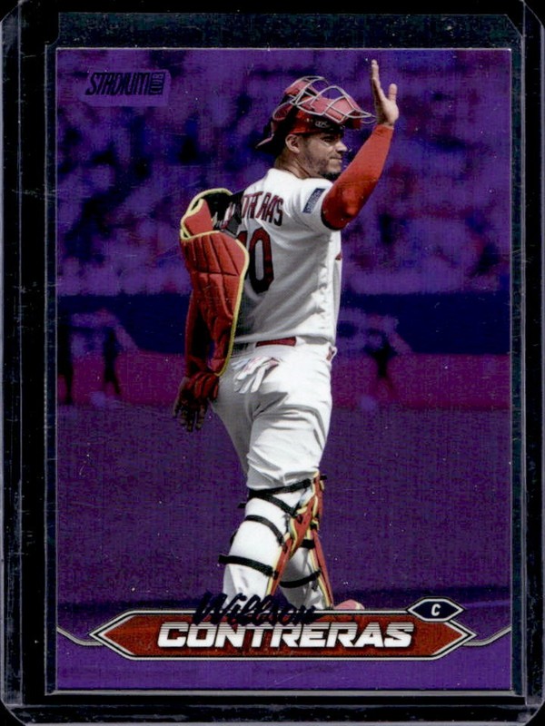 2024 Topps Stadium Club Willson Contreras Purple Foil #/75 Cardinals