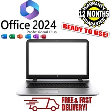 HP ProBook 470 G3 17.3" Inch WIN 11 MS Office i7 16GB RAM 128GB SSD 1TB Laptop