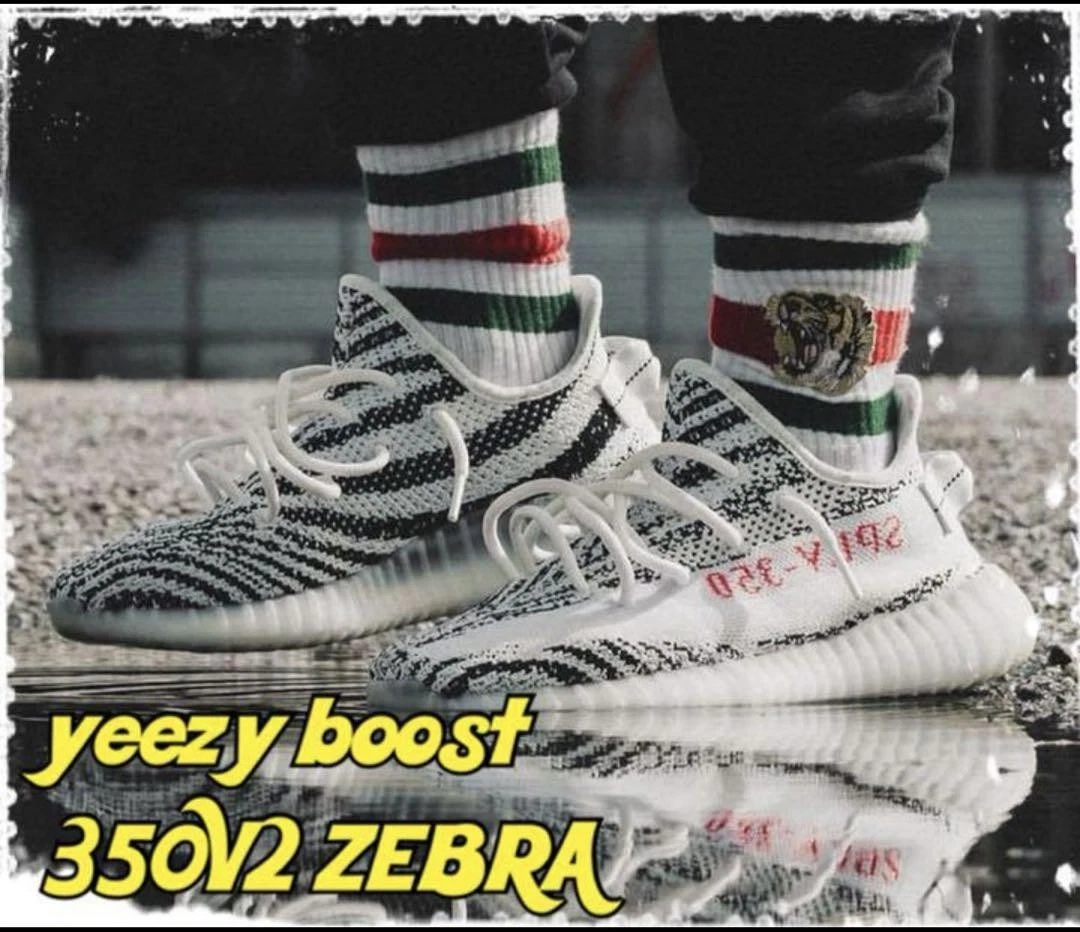 Scarpe Uomo 9.0US Vhtf Yeezy Boost 350 V2 Zebra Easy Edizione Limitata Modello Raro Sn