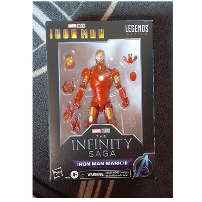 Hasbro Marvel Legends Series Iron Man Mark III Action-Figur m. Zubehör, Kopf