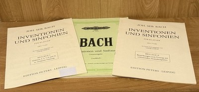 J.S. Bach: Inventionen und Sinfonien - Urtext Edition Peters Leipzig + Beilagen