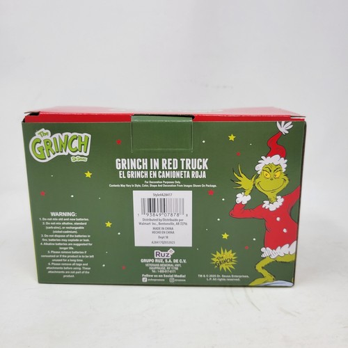 Dr. Seuss The Grinch In Red Truck With Who Hash Light Up Christmas 2025 Mini - Bild 3 von 5