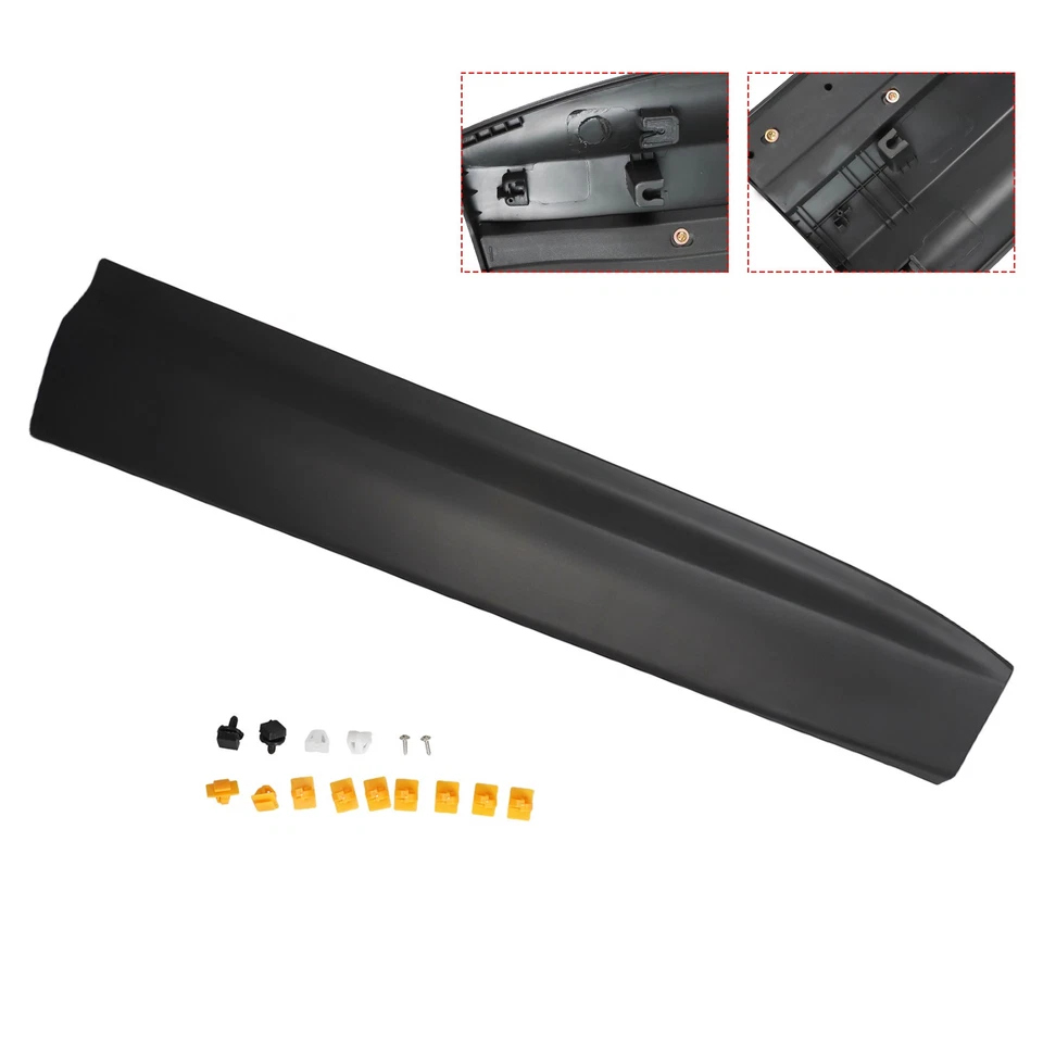 Moldura de enfeite lateral direita porta frontal preta para 13-2018 Hyundai Santa Fe 877222W000 - Imagem 2 de 4