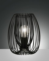 Tischleuchte BüRo Schwarz H:24 Cm E27 Kabelschalter Tischlampe Schlafzimmer