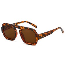 New Style PC Geometric Sunglasses Men Women Unique Minimalist Fashion Shades