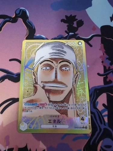 One Piece Card Game Enel OP05-098 L Leader Alternate Art Parallel Card NM Japane