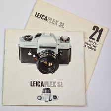 Leitz Leicaflex SL Camera Vintage Information & Top 21 Features Brochures, 1970s