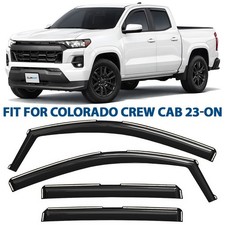 Rain Guards Vent Visors Shade for 23-26 Chevrolet (Chevy) Colorado Crew Cab