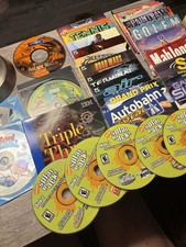 PC CD ROM Game Lot. 30 Games And Covers. Various Themes And Dates Vintage 