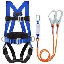 Safety Harness Fall Protection Kit Full Body Roofing Harnesses With Internal
