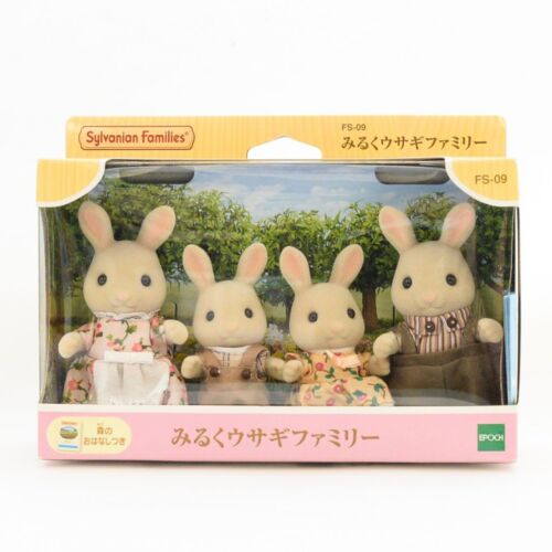 Sylvanian Families MILK RABBIT FAMILY FS-09 Epoch Calico Critters - Picture 1 of 3