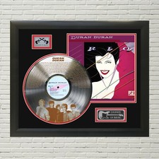 Duran Duran - Hungry Like The Wolf etched limited edition silver framed display 