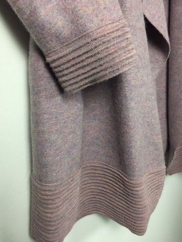 Anntarah Womens Small Lavendar Emilia Coat Open Front Baby Alpaca Wool Jacket - Picture 12 of 12