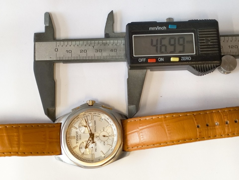 TISSOT PRC100 CHRONOGRAPH QUARTZ WHITE DIAL P862/962 SWISS MEN FULL ...