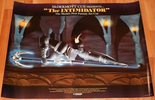 McDERMOTT Billiards Poster 1992 Fantasy Sword Pool Cue 26"x34" Intimidator