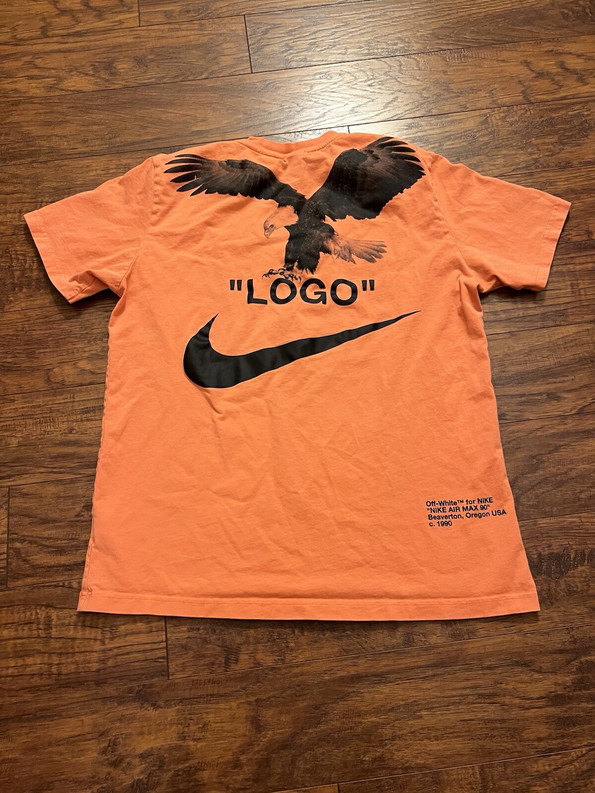 OFF WHITE X NIKE NIKE X OFF WHITE SMOKING "LOGO" [BQ0827 891] ARANCIONE CALVO AQUILA VIRGIL ABLOH TAGLIA S