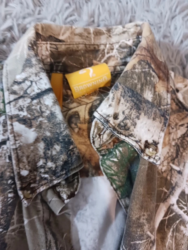 Мужская коричневая охотничья рубашка средний размер - Изображение 4 из 4