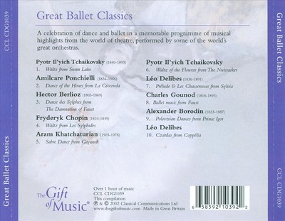 GREAT BALLET CLASSICS NEW CD
