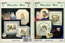 Purr-Fect Pets Cross Stitch Pattern Book Kitt...