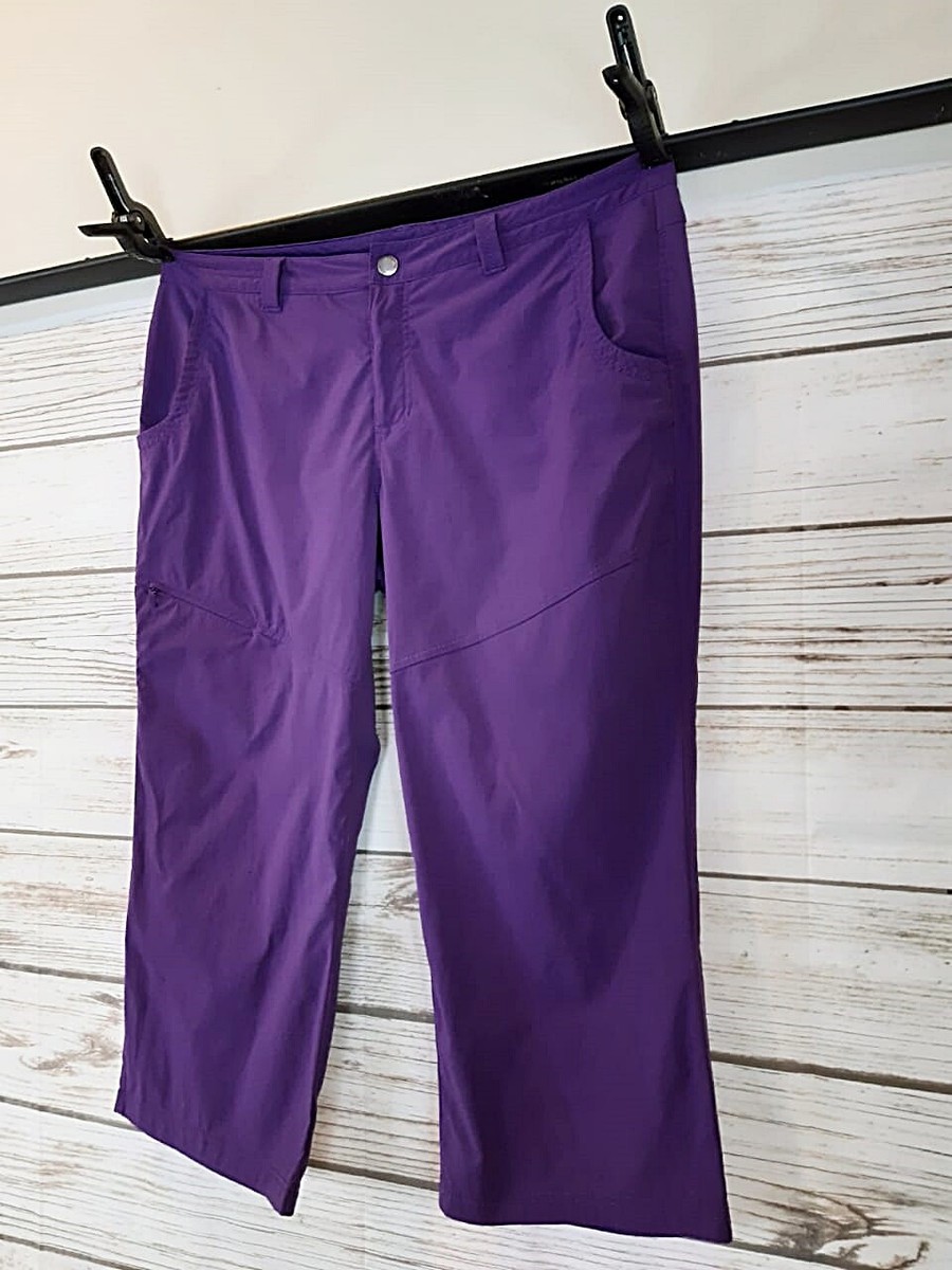 Pantalon Crop Eddie Bauer Travex Femme - Taille 16, Violet, Stretch (Occasion)
