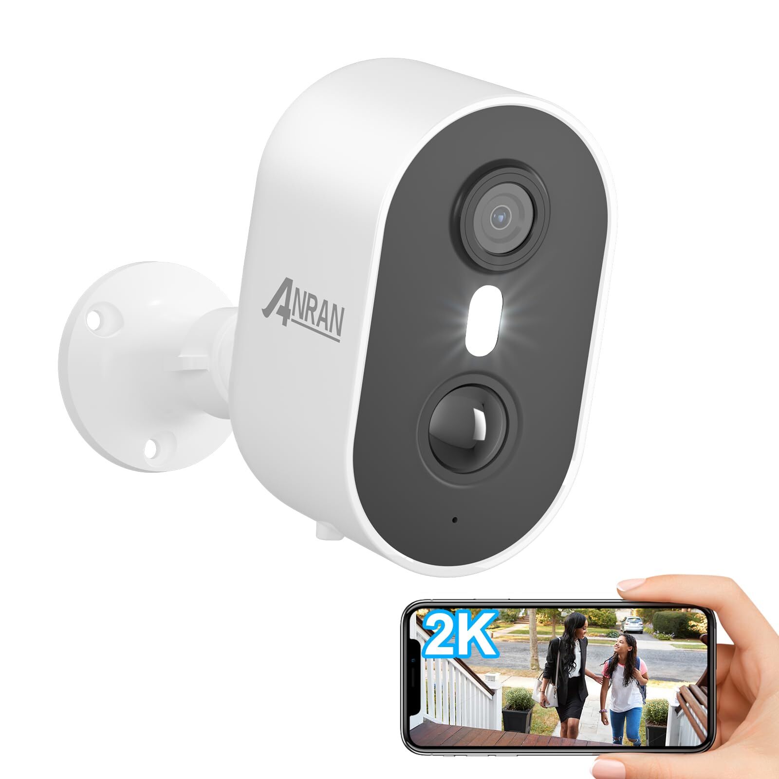 Security Cameras Wireless Outdoor,2K 3MP Battery Powered Home Security Camera...