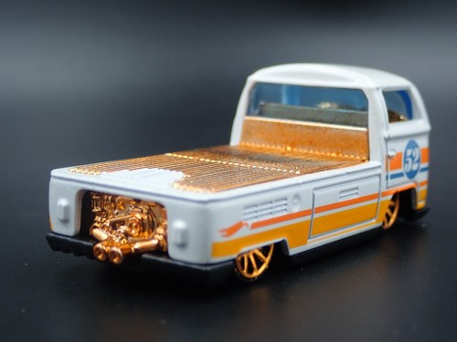 1967-1979 VW Volkswagen Tipo 2 T2 Singolo Cabina Pick-Up 1:64 Modello Auto - Foto 7 di 7