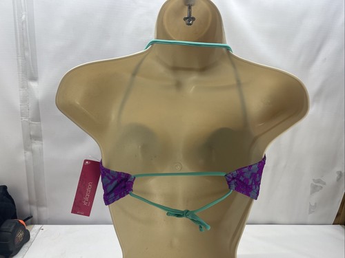 Xhilaration Juniors Purple Adjustable Strap Bandeau Bikini Top Size Small New - Picture 4 of 7