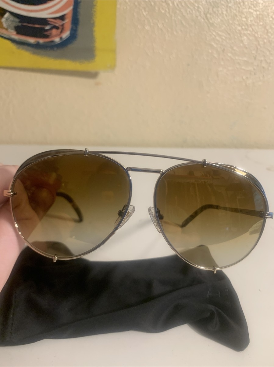 Diff Eyewear Gold Aviator Sunglasses Lenox Aviator Sunglasses | Gold & Blue Gradient Polarized  main image 4