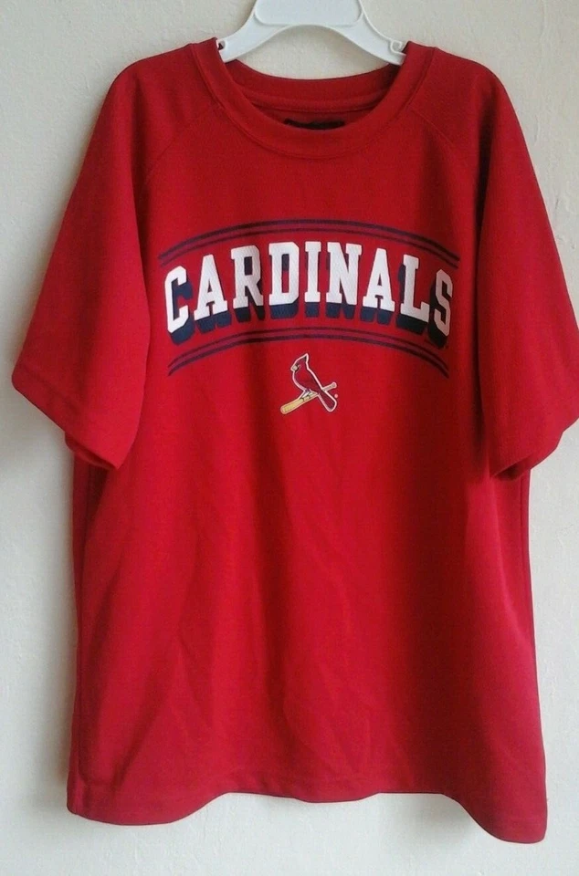 Camisa de béisbol Mighty Mac Sports juvenil mediana (12-14) Cardenales--espalda en blanco-usada en excelente estado Foto 2 de 4