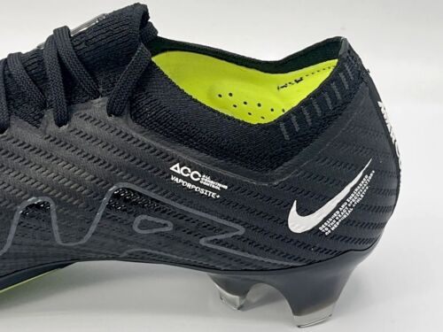 Nike Zoom Vapor 15 Elite FG Boots Football DJ4978 001 BLACK SMOKE GREY 5 UK
