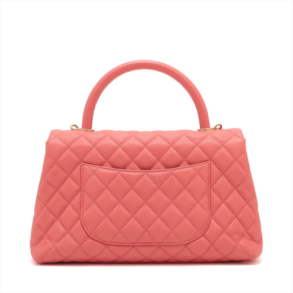 ショルダーバッグ・ポシェット × ヴィンテージ(中古) Chanel Caviar Coco Handle 28 Chanel Coco handle 29 S Caviar Skin 2 Way Handbag Pink Gold
