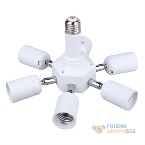 3/6 in 1 E27 Base Light Lamp Bulb Adapter Holder Socket Splitter for Softbox - Picture 4 of 6