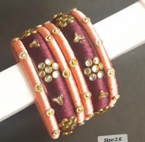 CHOHAN'S Braccialetti Indiani Churi In Velluto Multicolore – Set Da 24 Pezzi – Gioielli Tradizionali Pakistani Per Matrimoni, Diwali, Eid
