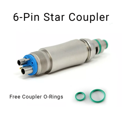 #ad Star 430 SWL 6 pin LED Dental Swivel Coupler W Extra O ring set USA Stock $119.95