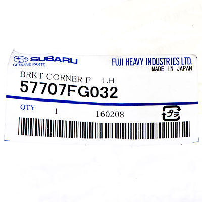 OEM Subaru Front Left Corner Bumper Bracket - Fits 2008-2014 Impreza WRX STi - Part #57707FG032 Direct Replacement