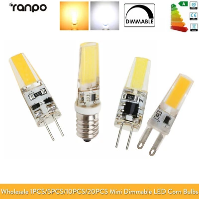 1X 20X G4 G9 LED COB Glühbirne Dimmbar 6W 9W 12V 220V Ersetzen Sie Halogenlampen - Bild 1 von 4
