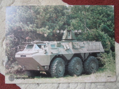 DOKUMENT BEIDSEITIG LUFT- UND RAUMFAHRT HOT 2 ANTI TANK LENDED MISSILE VAB RENAULT