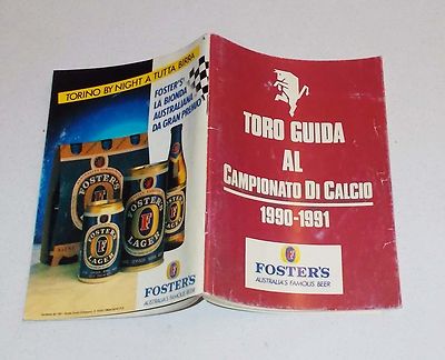 BULL GUIDE TO THE FOOTBALL CHAMPIONSHIP 1990-1991 Turin Football NEVER USED Mondonic
