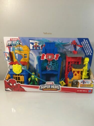 spider man web quarters playset