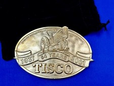 2001 TISCO Tractor Implement Supply company Vintage Belt Buckle by Speccast
