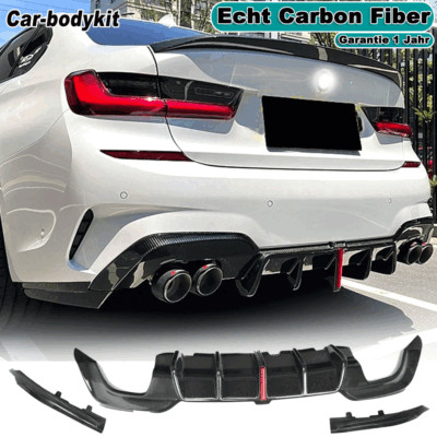 Carbon rear diffuser diffuser rear approach for BMW 3 Series G20 330i M package bumpers