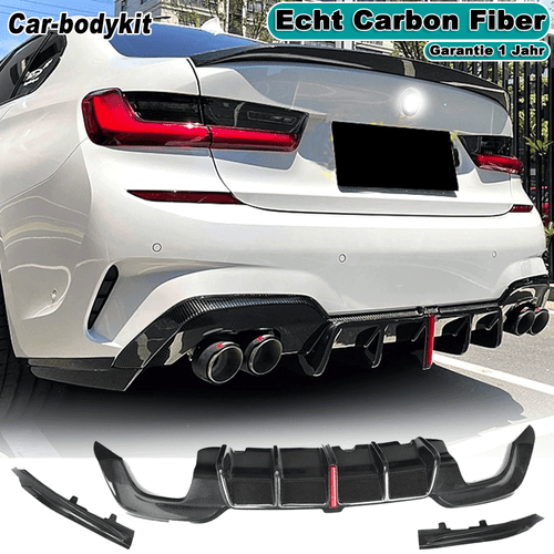 Carbon Heckdiffusor Diffusor Heckansatz für BMW 3er G20 330i M-Paket Stoßstangen - Bild 1 von 13