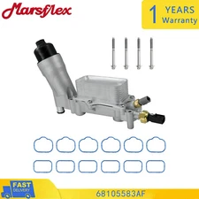 Aluminum Engine Oil Filter Housing For Dodge Charger Chrysler Jeep Wrangler RAM