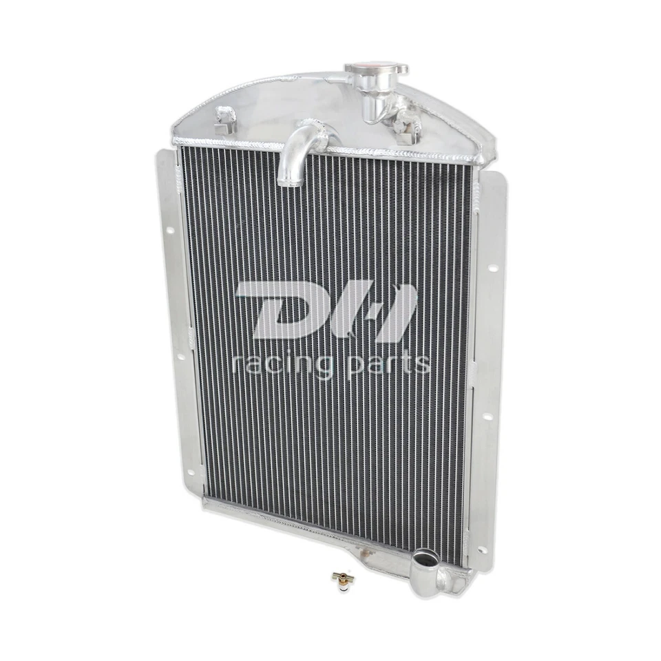 Алюминиевый 3-рядный радиатор подходит для 1941-46 Chevrolet BK/CK/DJ/DC/Truck/AJ/AK основание 3,5 л - Изображение 3 из 4