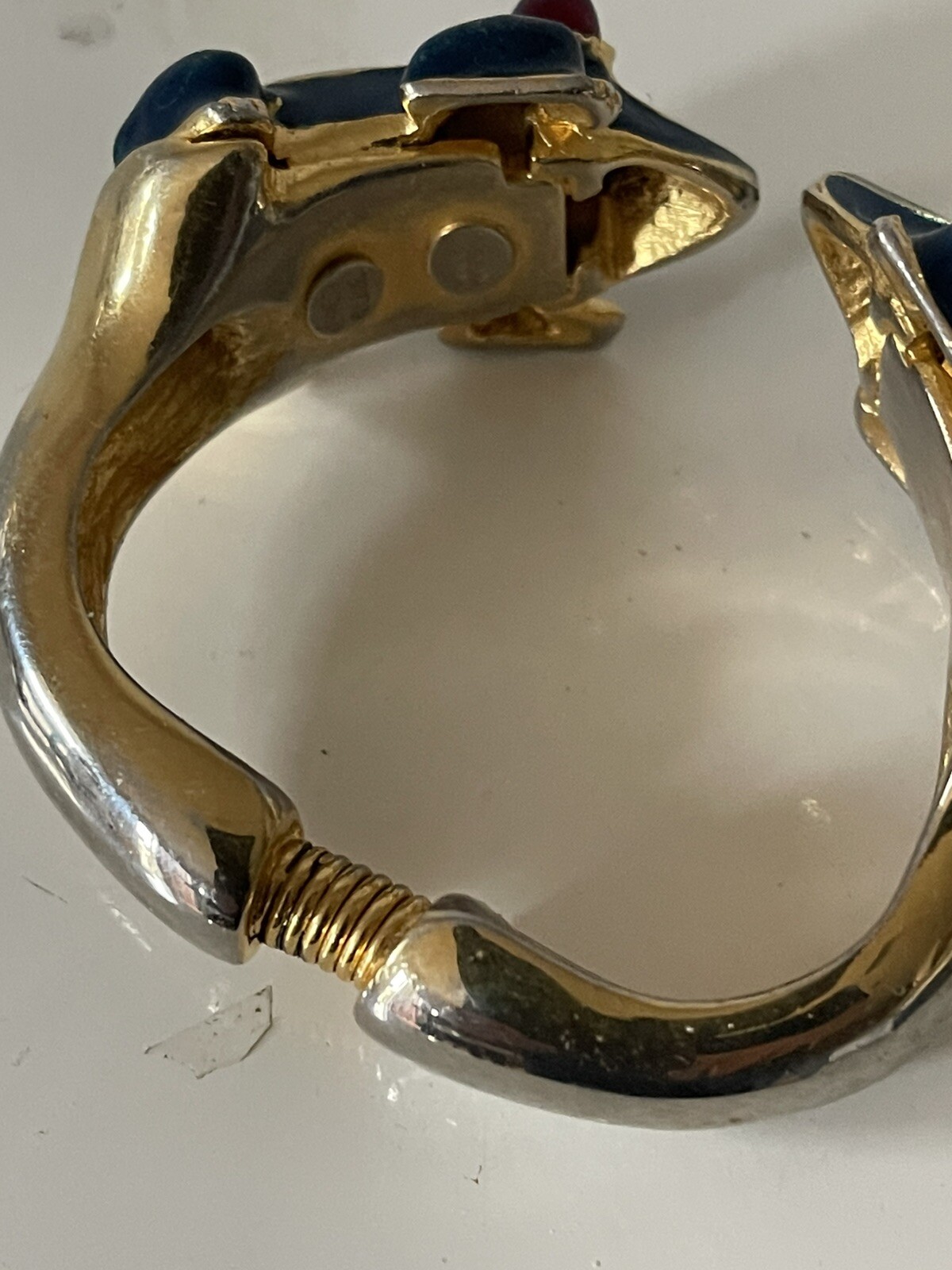 Kenneth J Lane KJL Green Enamel Gold Tone Frog  C… - image 4