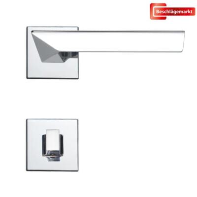 Linea Cali Trio Zincral Türdrücker Rosettengarnitur chrom WC Türgriff