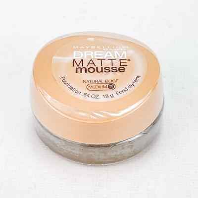 Maybelline Dream Matte Mousse Foundation Natural Beige 2.5 Medium 0.64oz