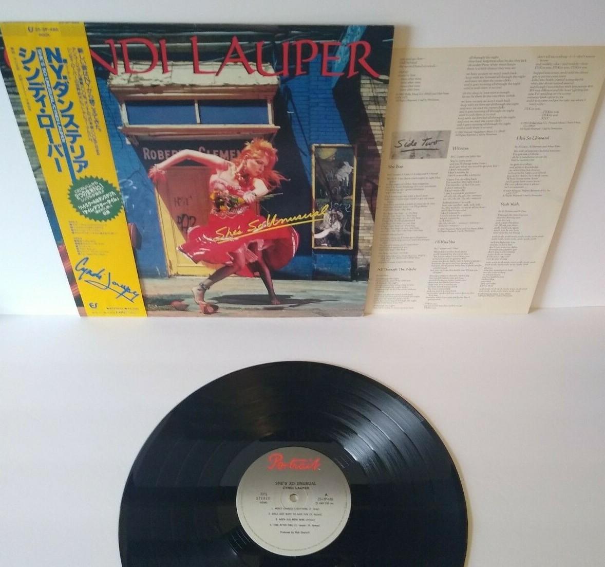 Cyndi Lauper She's So Unusual Vinyl LP Record Album Japan With OBI New Wave Pop